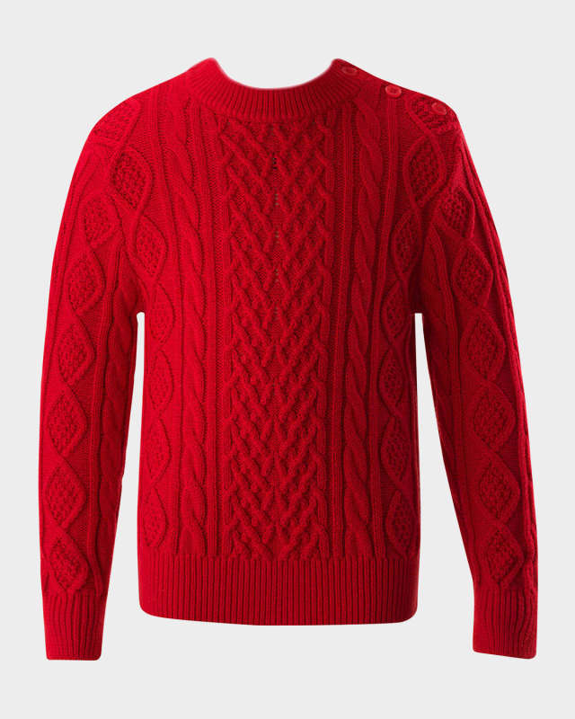 Girl's Cable Knit Sweater, Size 2-